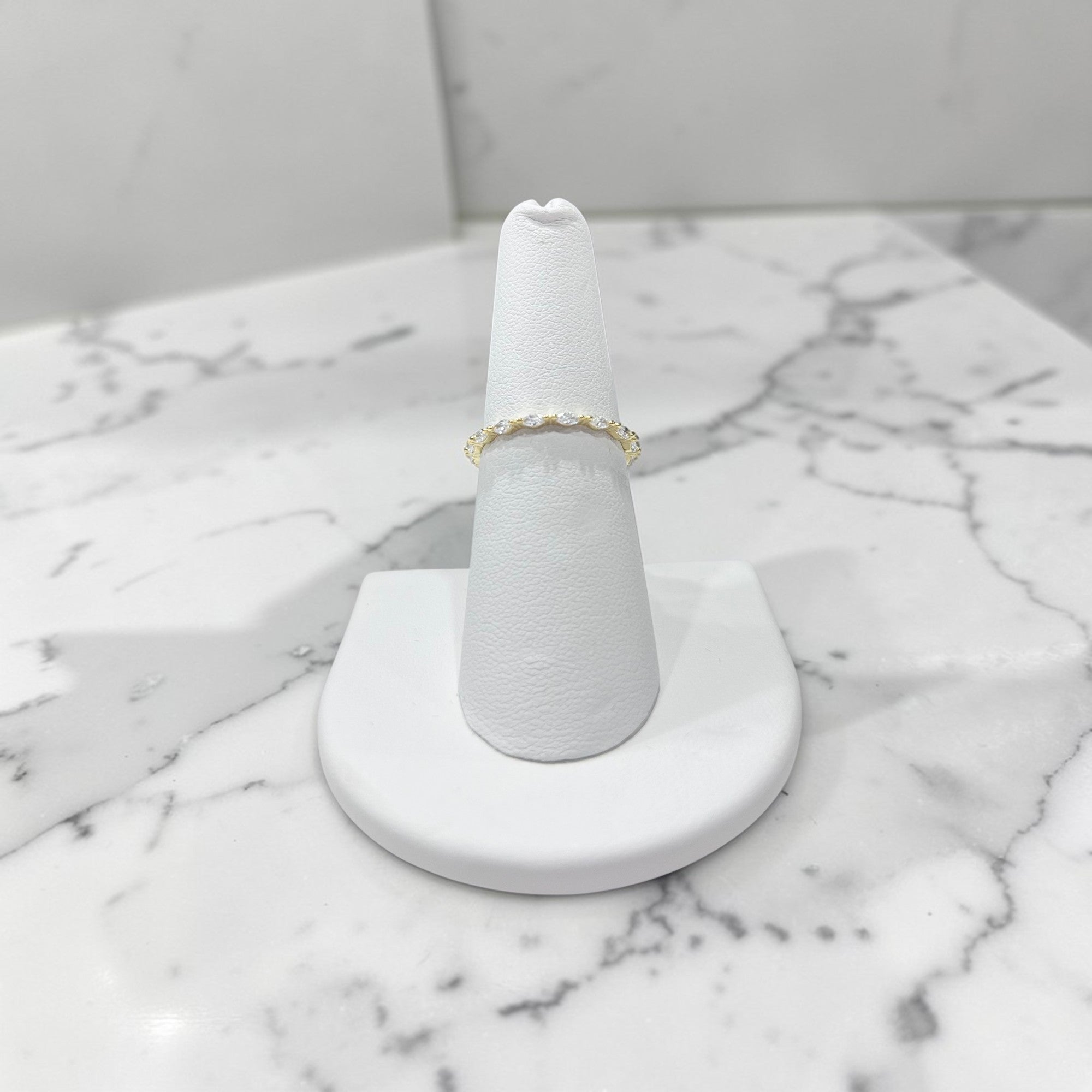 Gold Plated SS CZ Ring