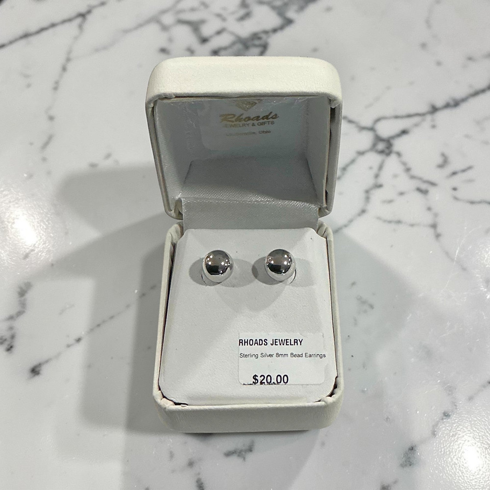 Sterling Silver 8mm Ball Earrings