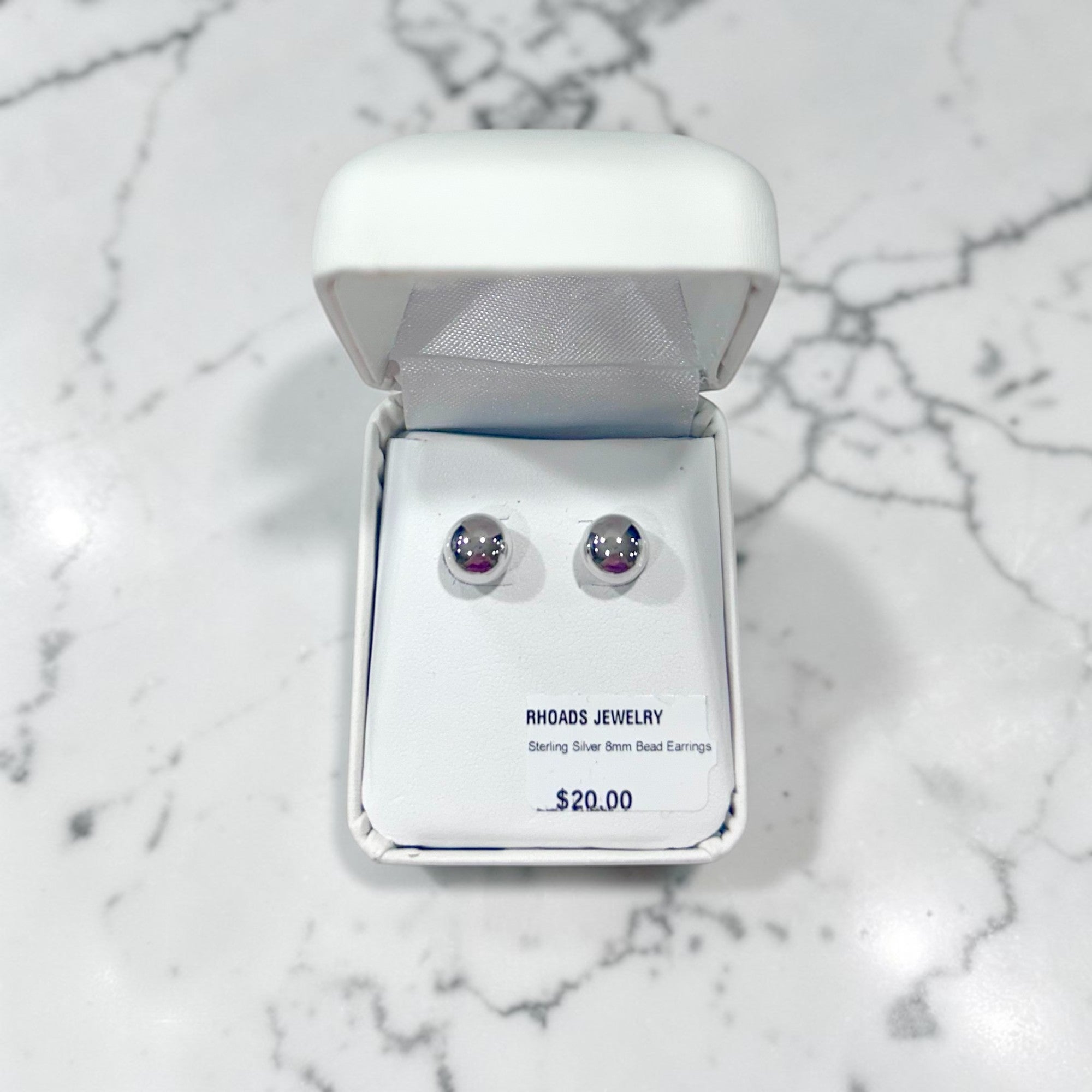 Sterling Silver 8mm Ball Earrings