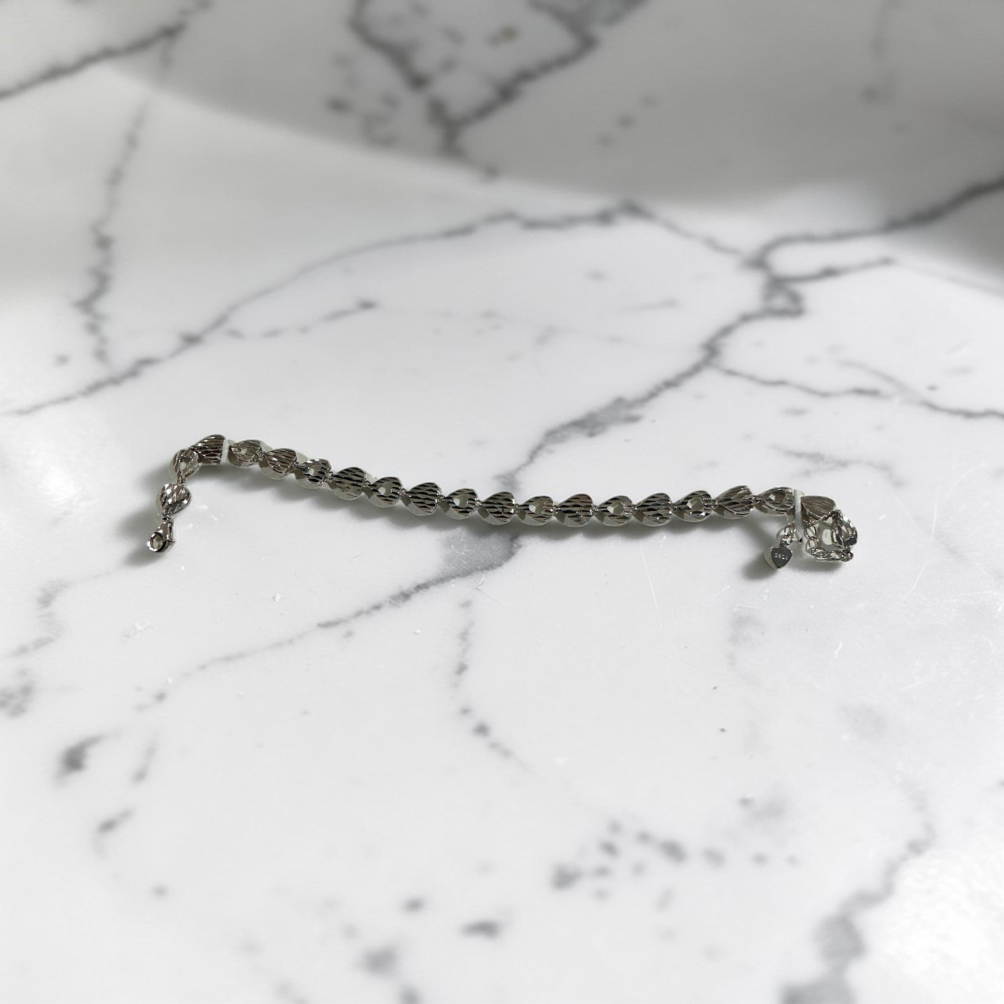 Sterling Silver Heart Bracelet