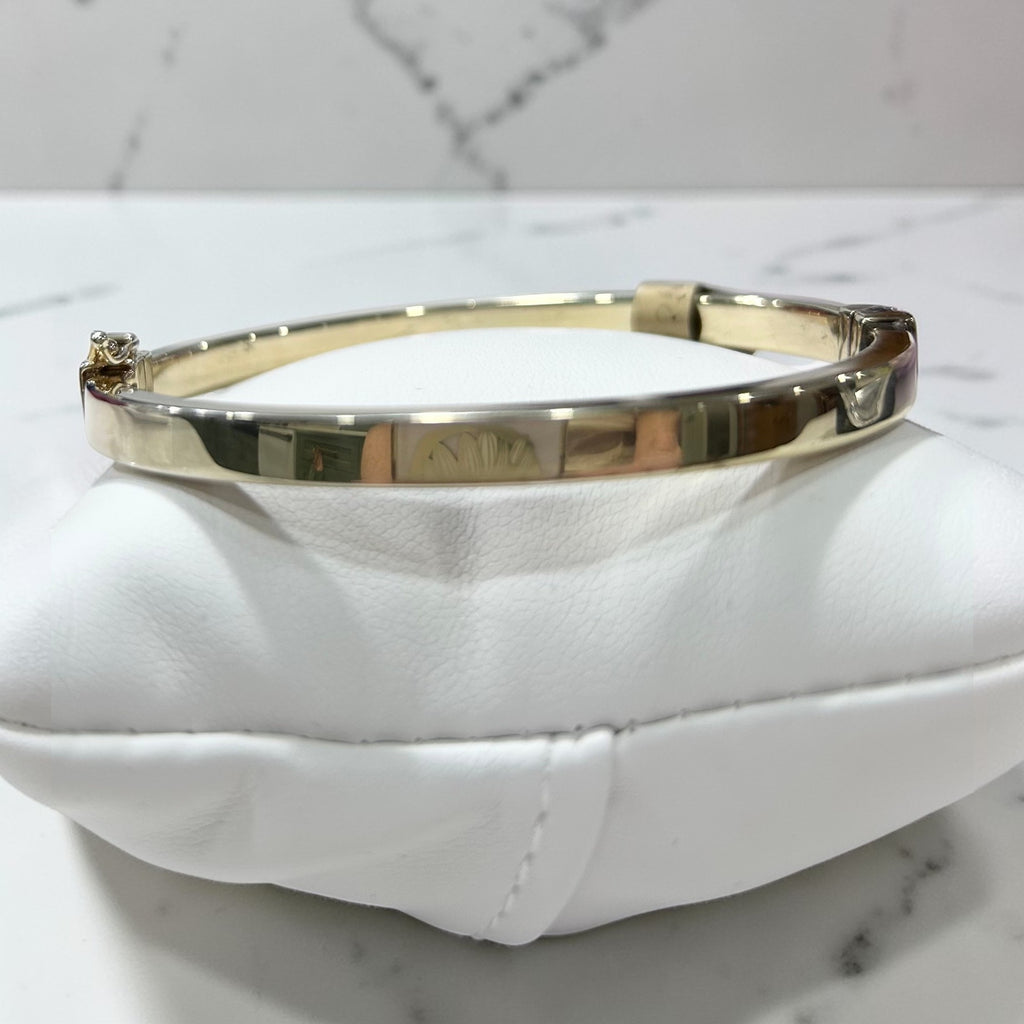 Sterling Silver Gold Plated Bangle