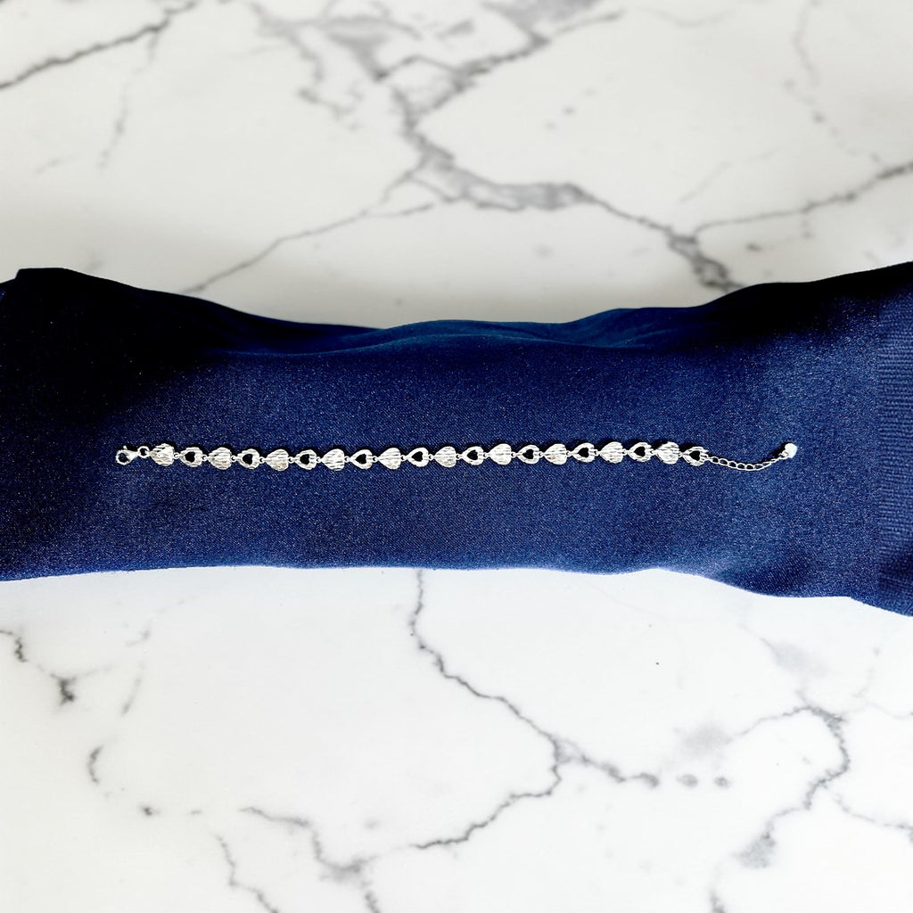 Sterling Silver Heart Bracelet