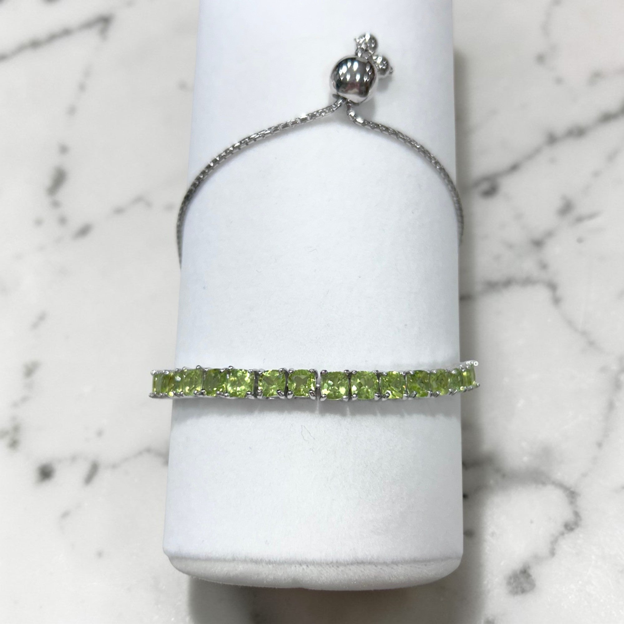 Sterling Silver Peridot Bracelet