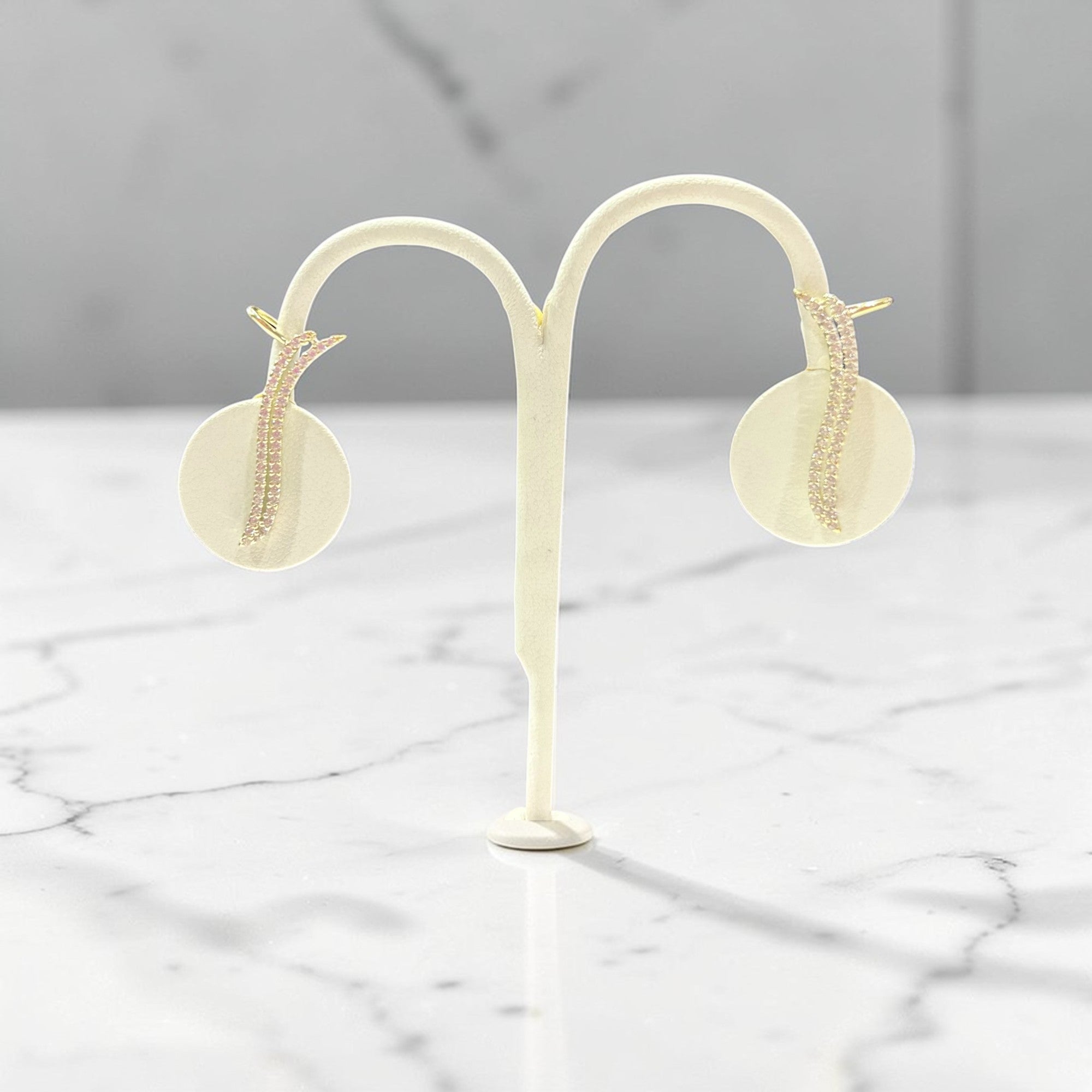 Sterling Silver CZ Climber Earrings
