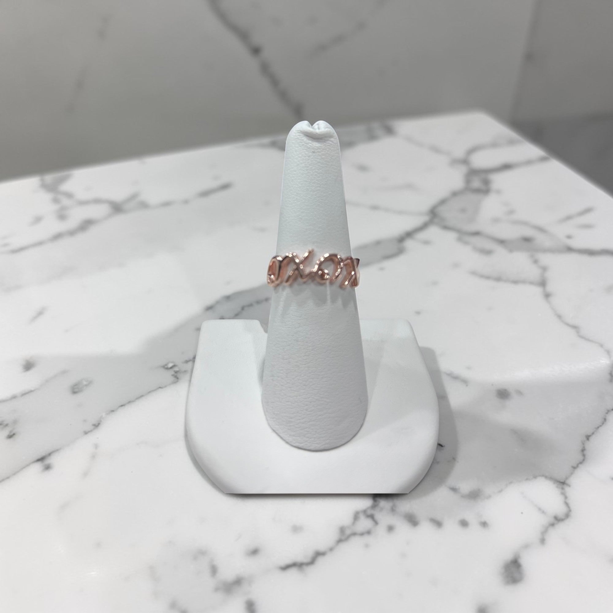 Rose Gold Plated XO Ring