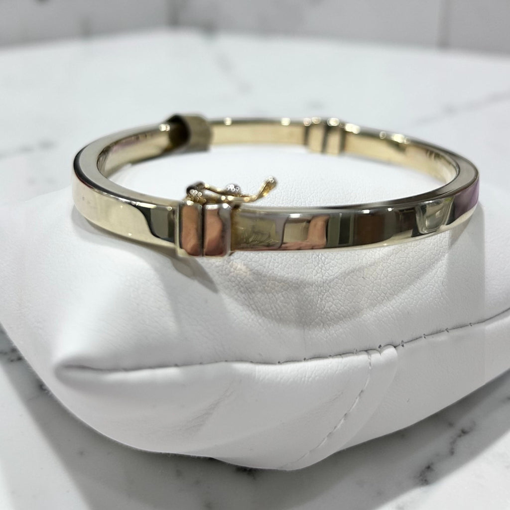 Sterling Silver Gold Plated Bangle