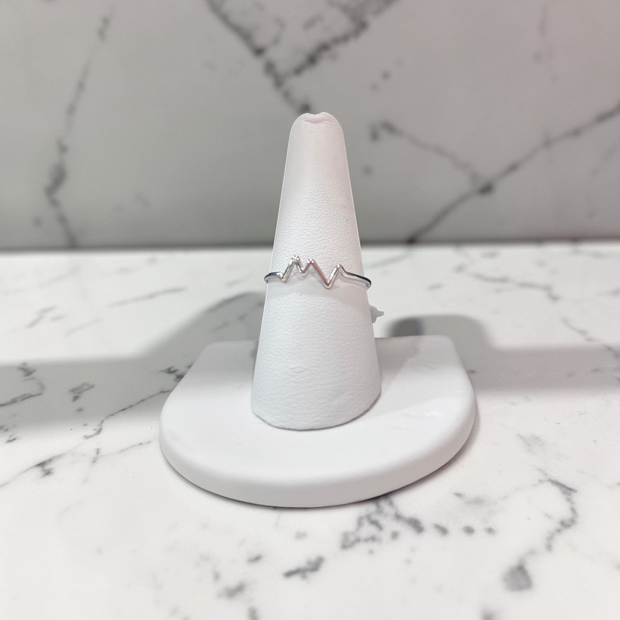 Sterling Silver Heartbeat Ring