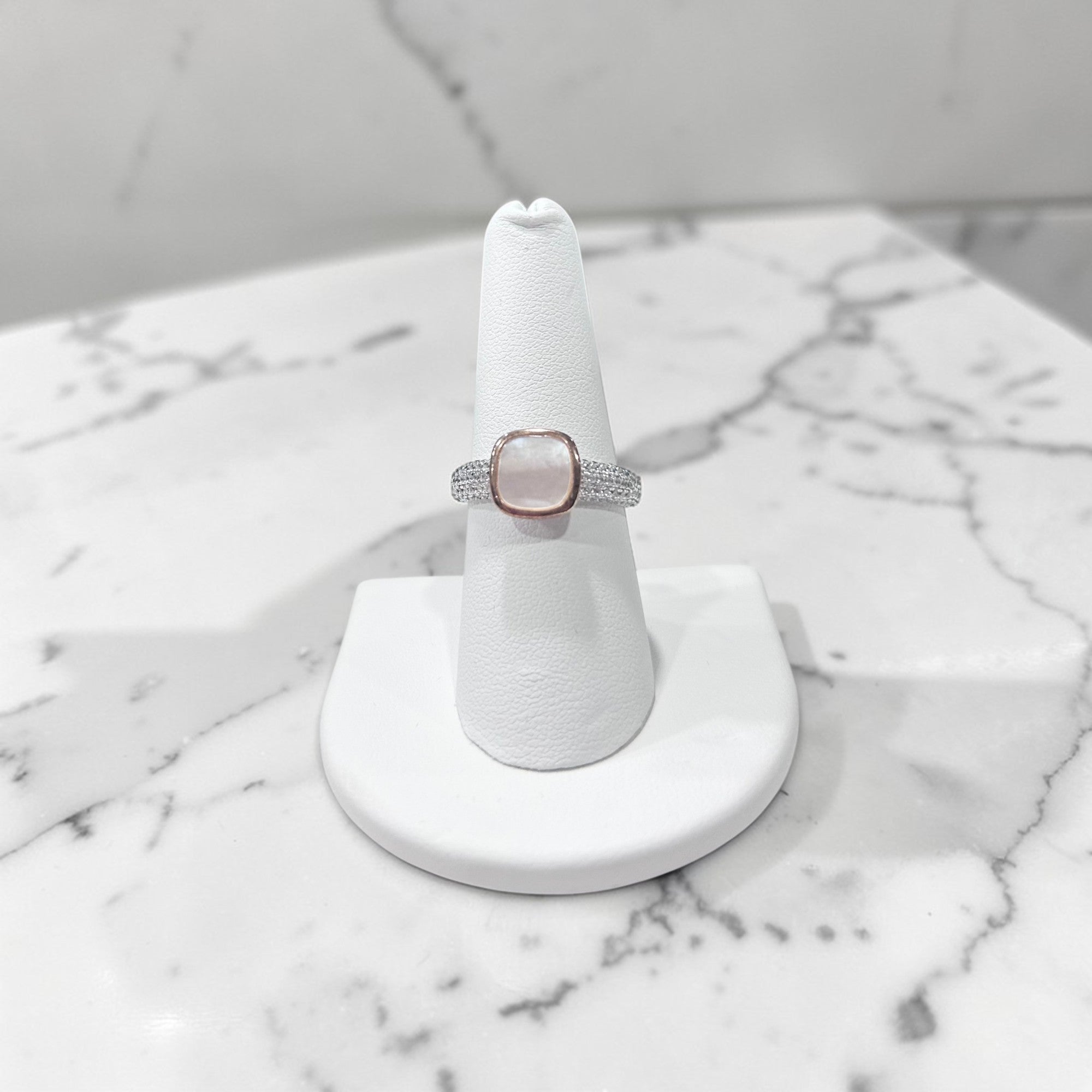 Sterling Silver Mother of Pearl Ring