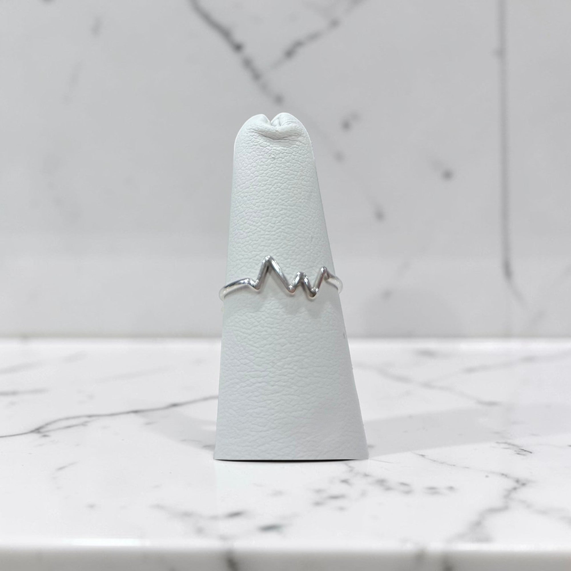 Sterling Silver Heartbeat Ring