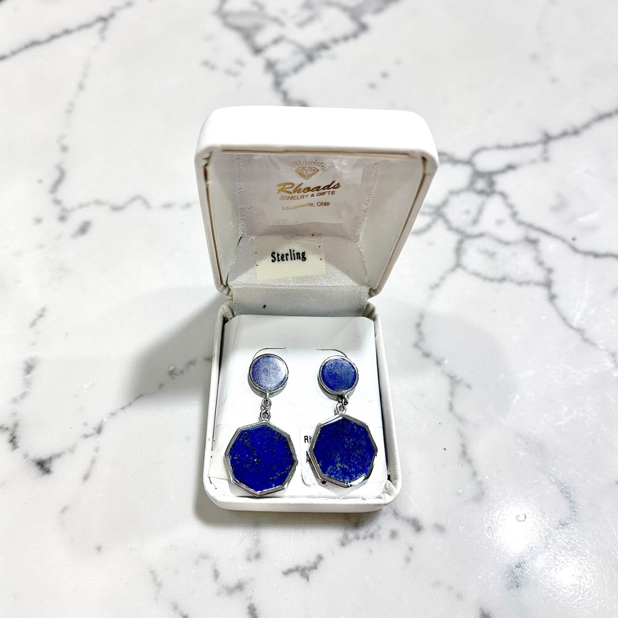 Sterling Silver Lapis Earrings