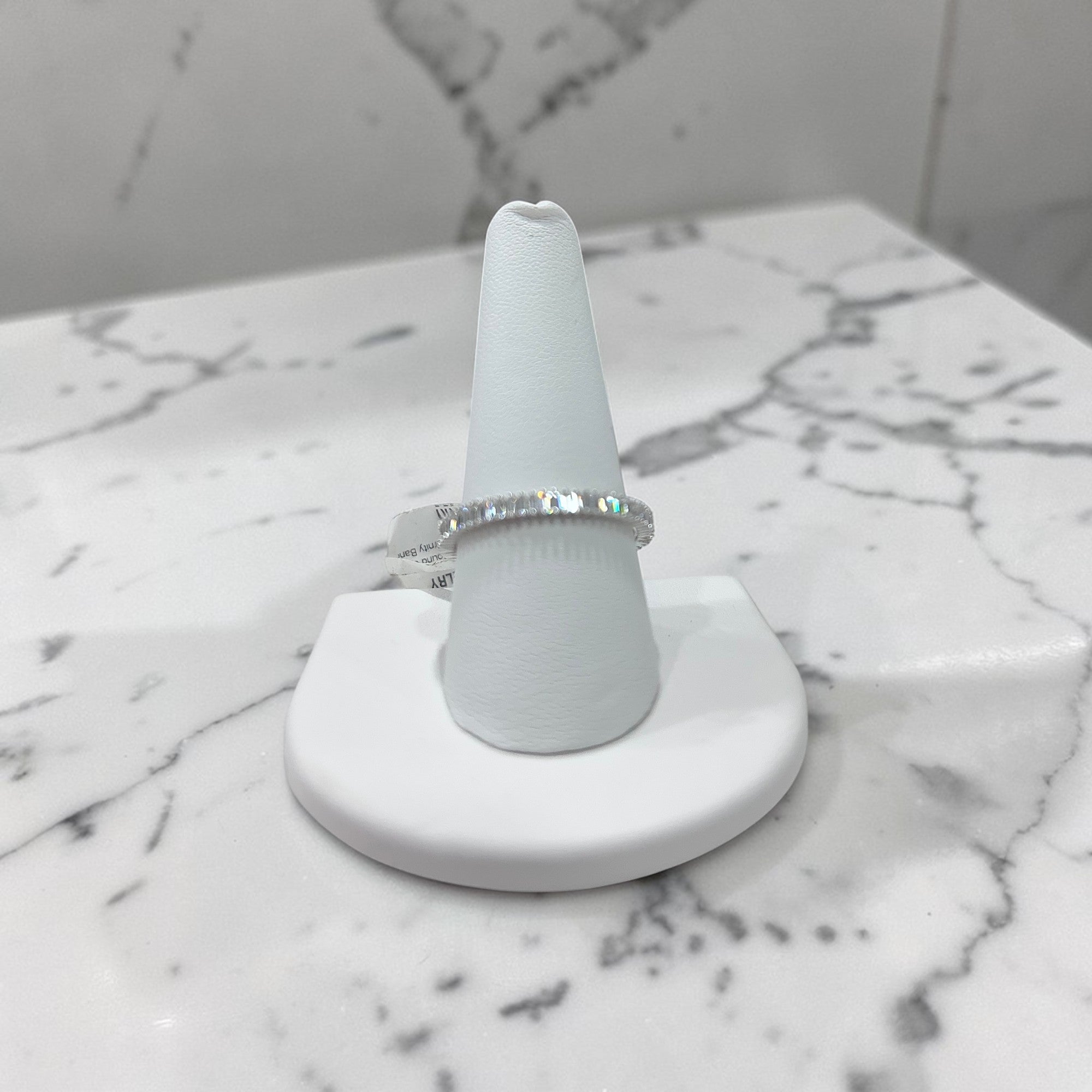 Sterling Silver CZ Eternity Band