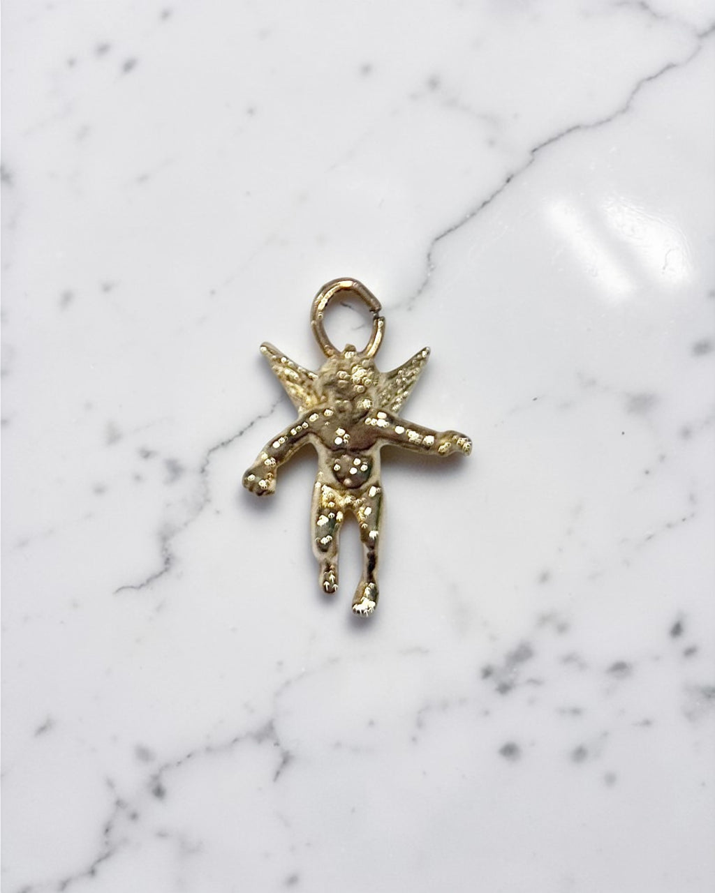 Yellow Gold Angel Charm